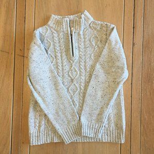 Gymboree Quarter-Zip Oatmeal Sweater, Boys' Medium (7/8)